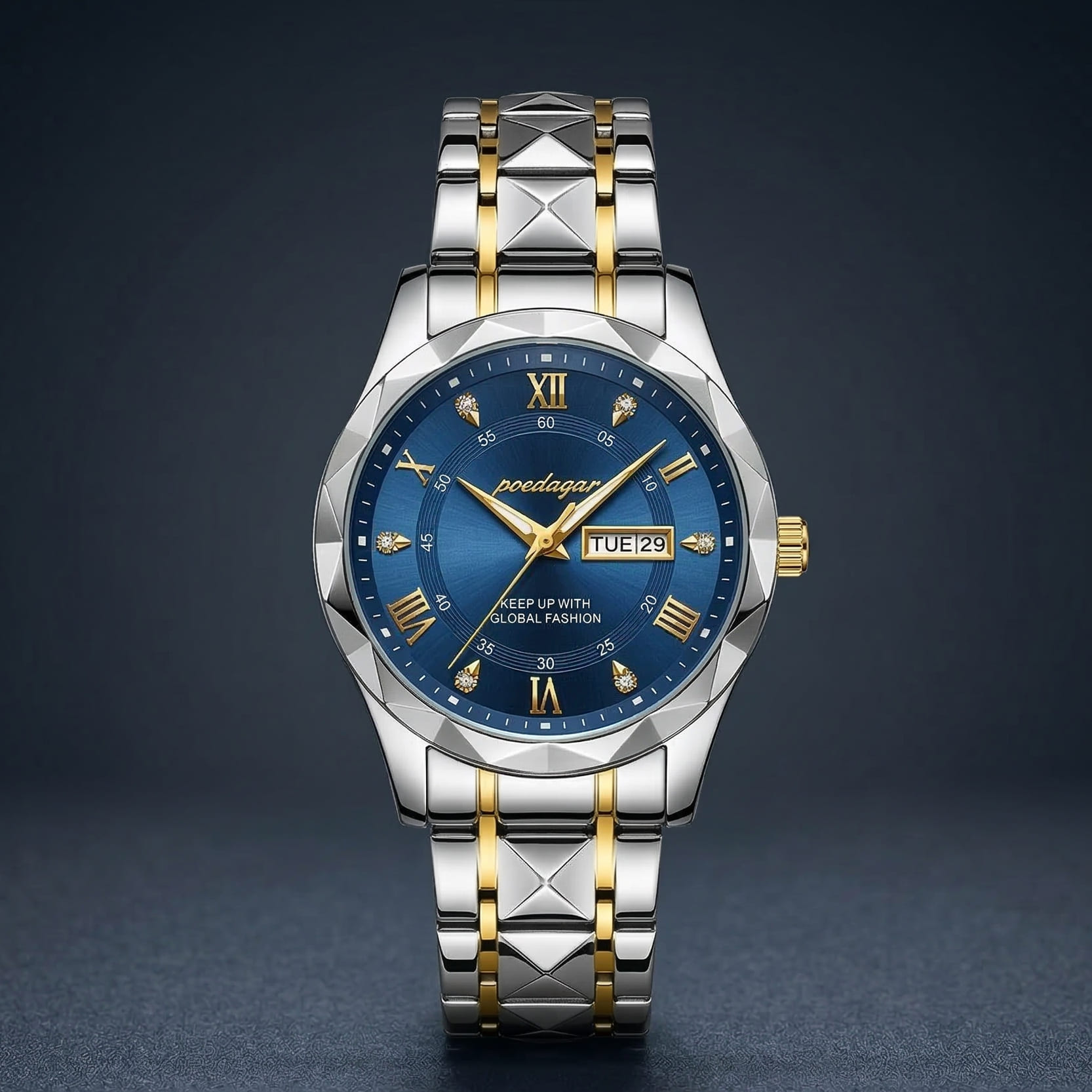 Poedagar Luxury Men's Watch (Water Resistant)